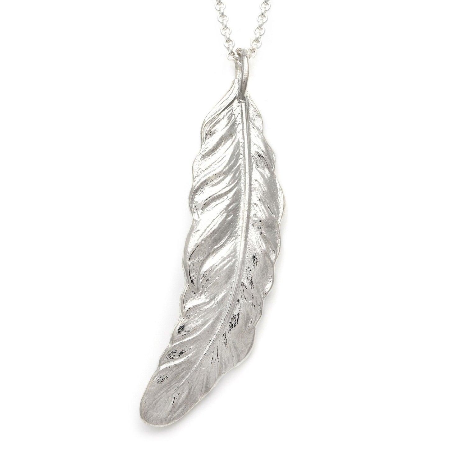 Pendant feather deals