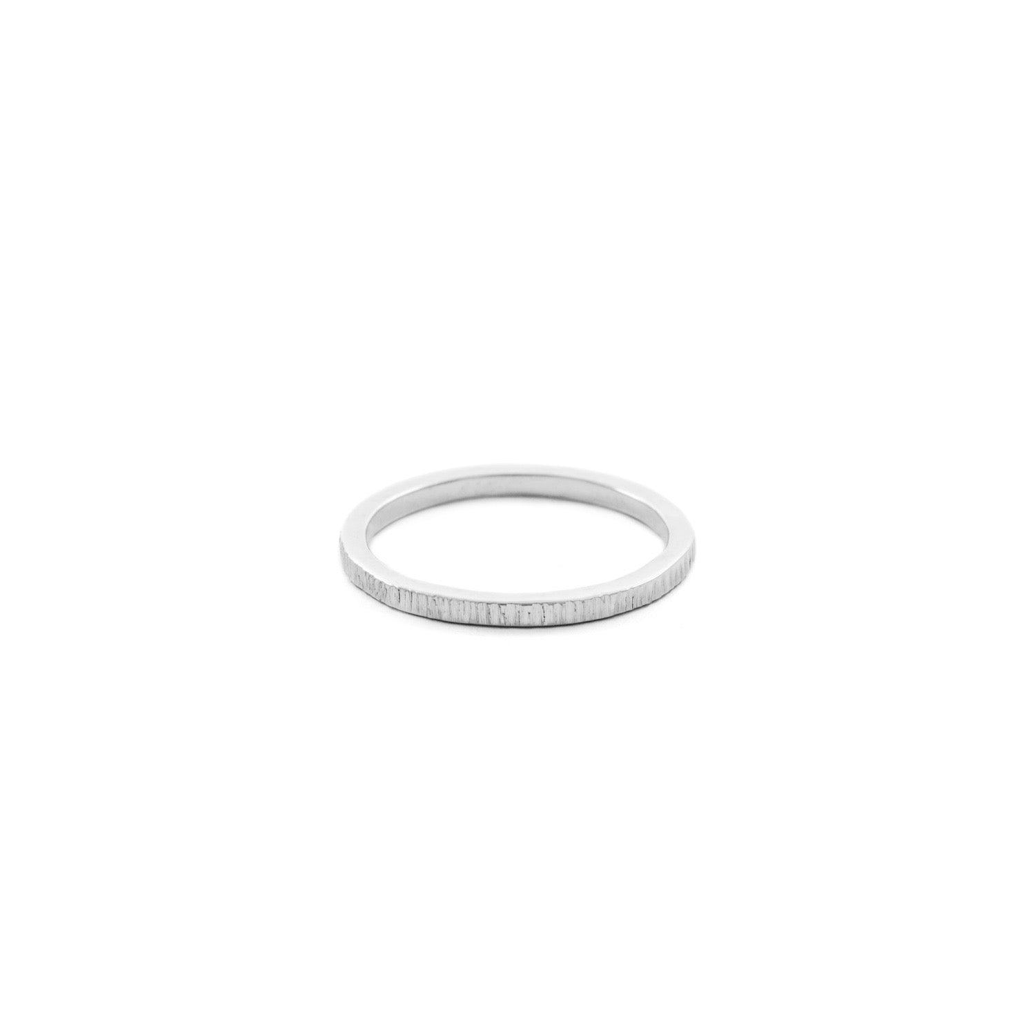 Bark 2mm Sterling Silver Wedding Band