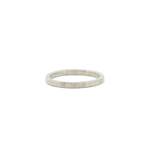 Hammered 2mm Sterling Silver Wedding Band