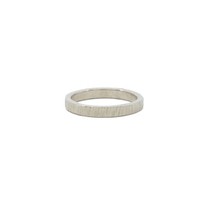 Bark 3mm Sterling Silver Wedding Band