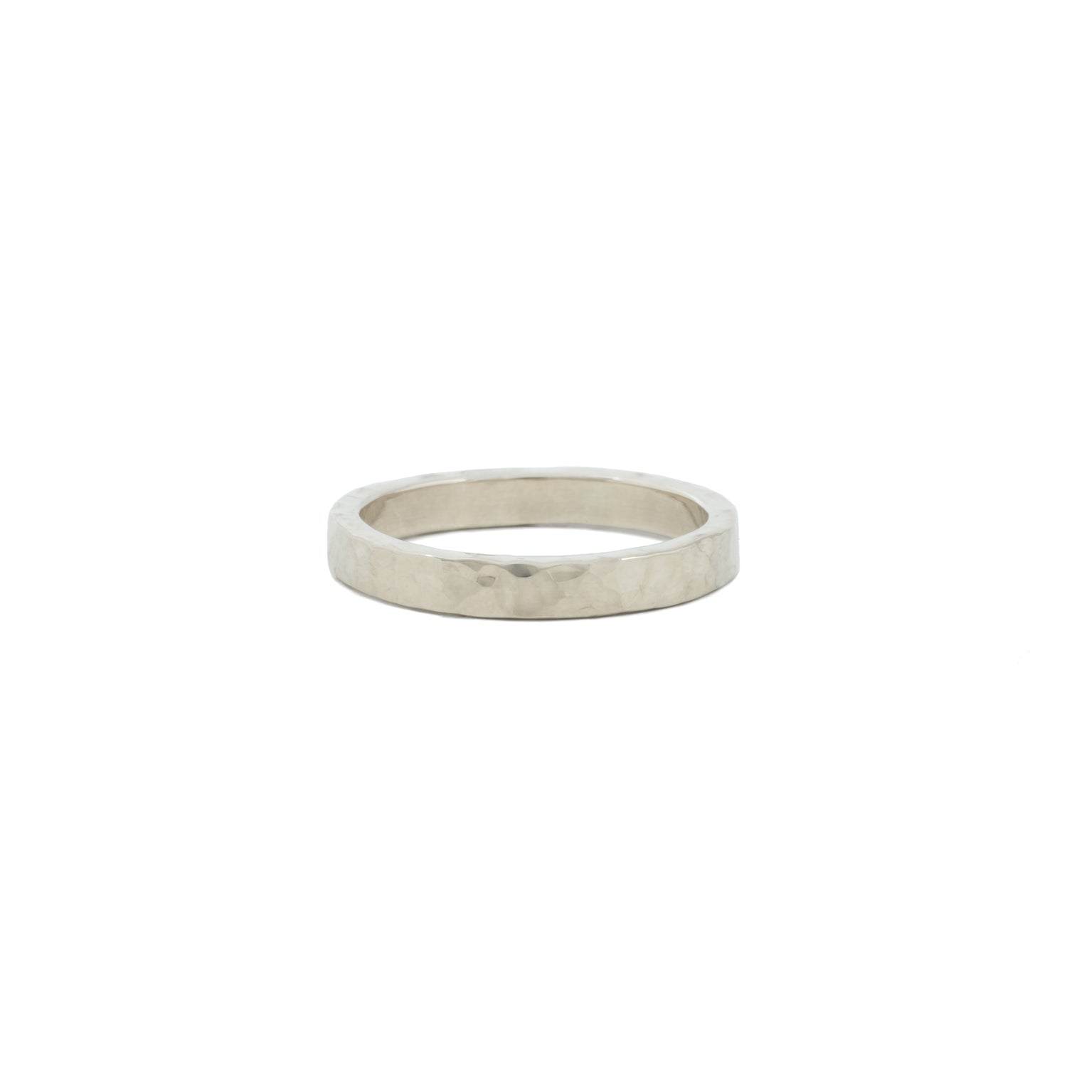 Pebble 3mm Sterling Silver Wedding Band