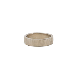 Bark 5mm Gold Wedding Band