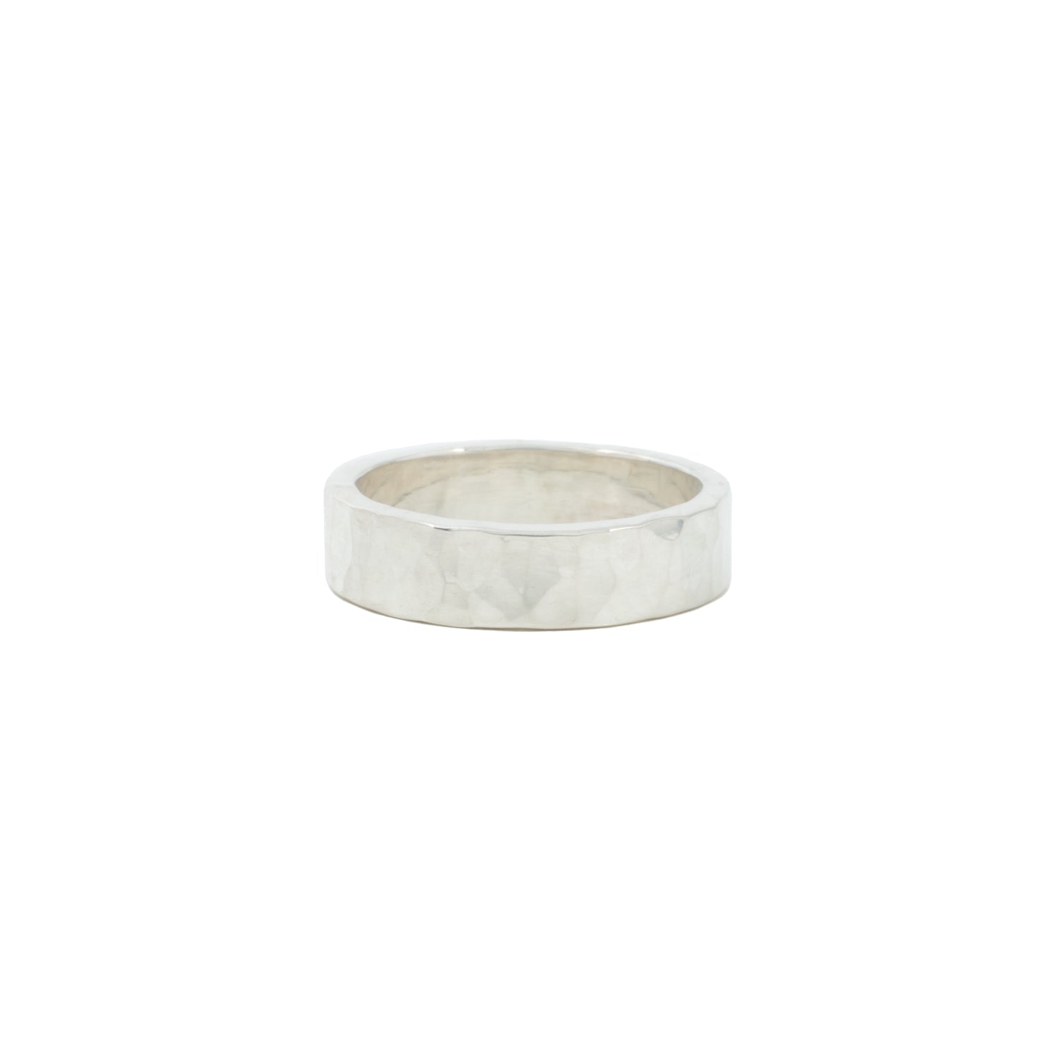 Pebble 5mm Sterling Silver Wedding Band