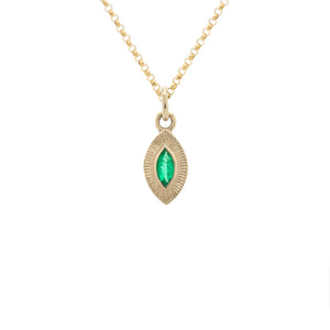 Ajna - 14k gold pendant