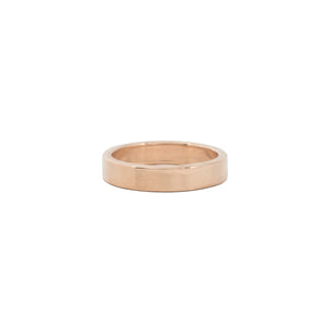 Classic High Polished 4mm gold wedding band - Kat Cadegan Jewellery