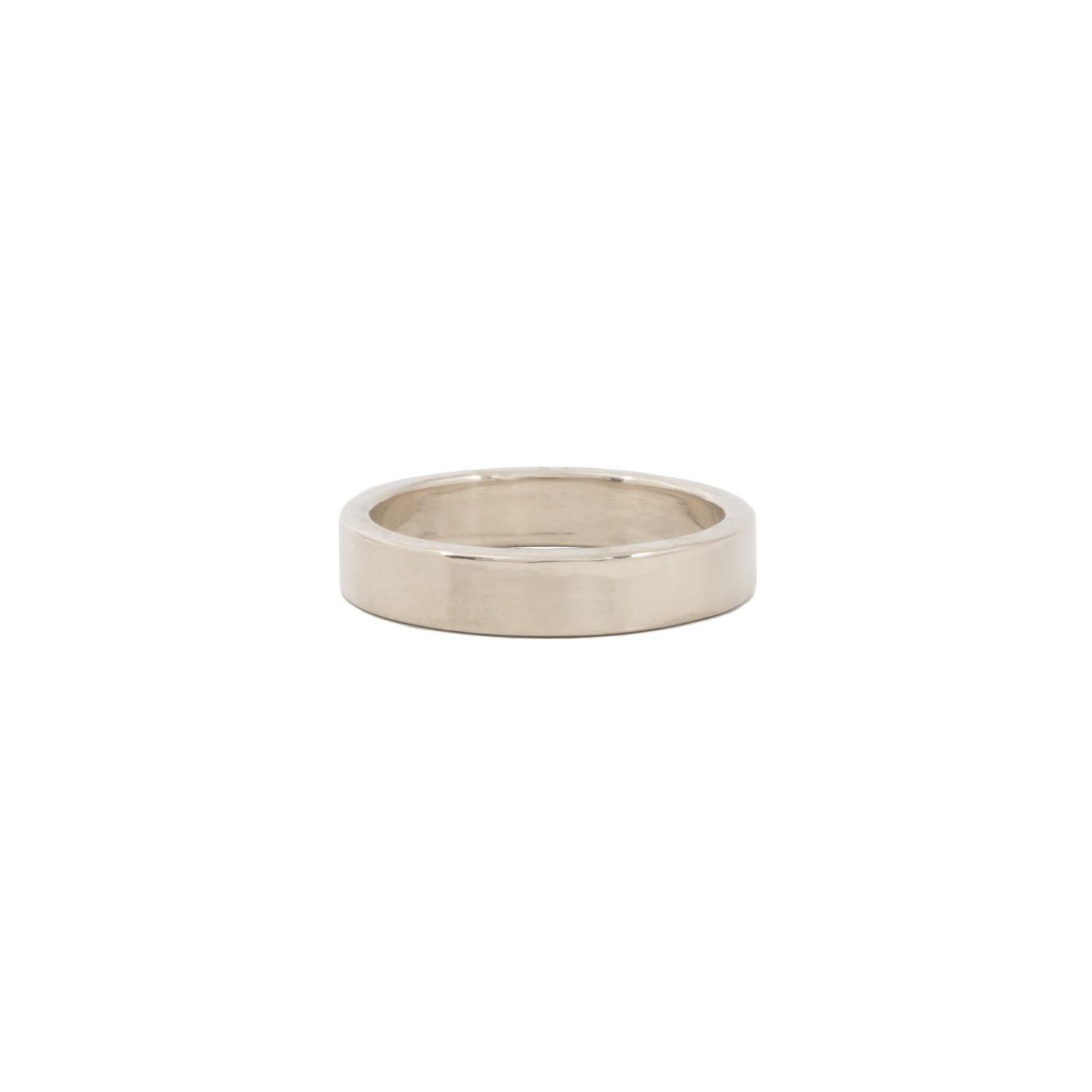 Classic High Polished 4mm gold wedding band - Kat Cadegan Jewellery