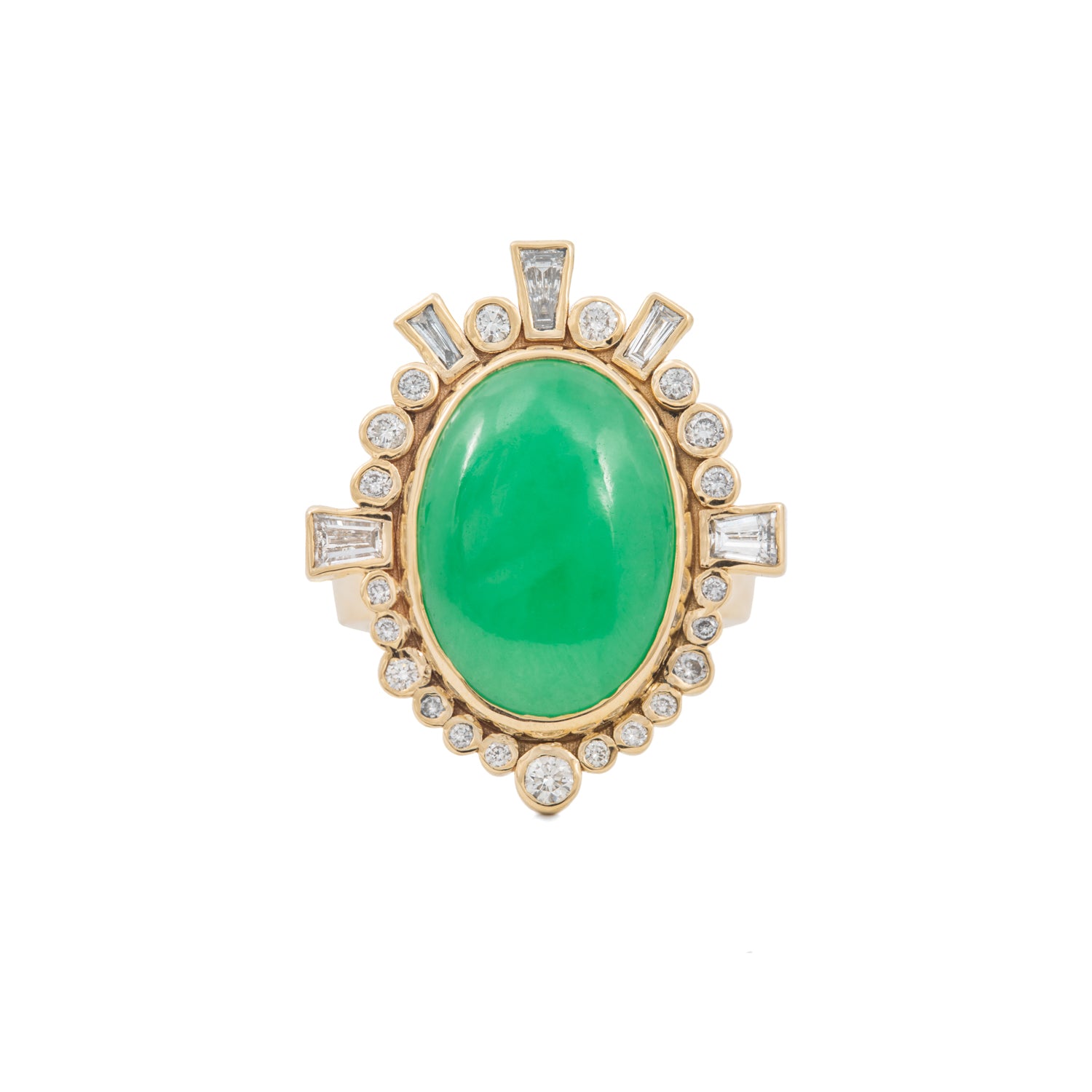 Elizabet - Chrysophrase ring - Kat Cadegan Jewellery