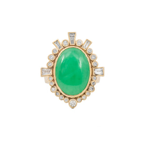 Elizabet - Chrysophrase ring - Kat Cadegan Jewellery