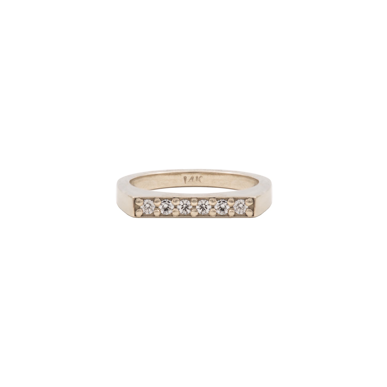 Estelle - diamond 14k white gold ring