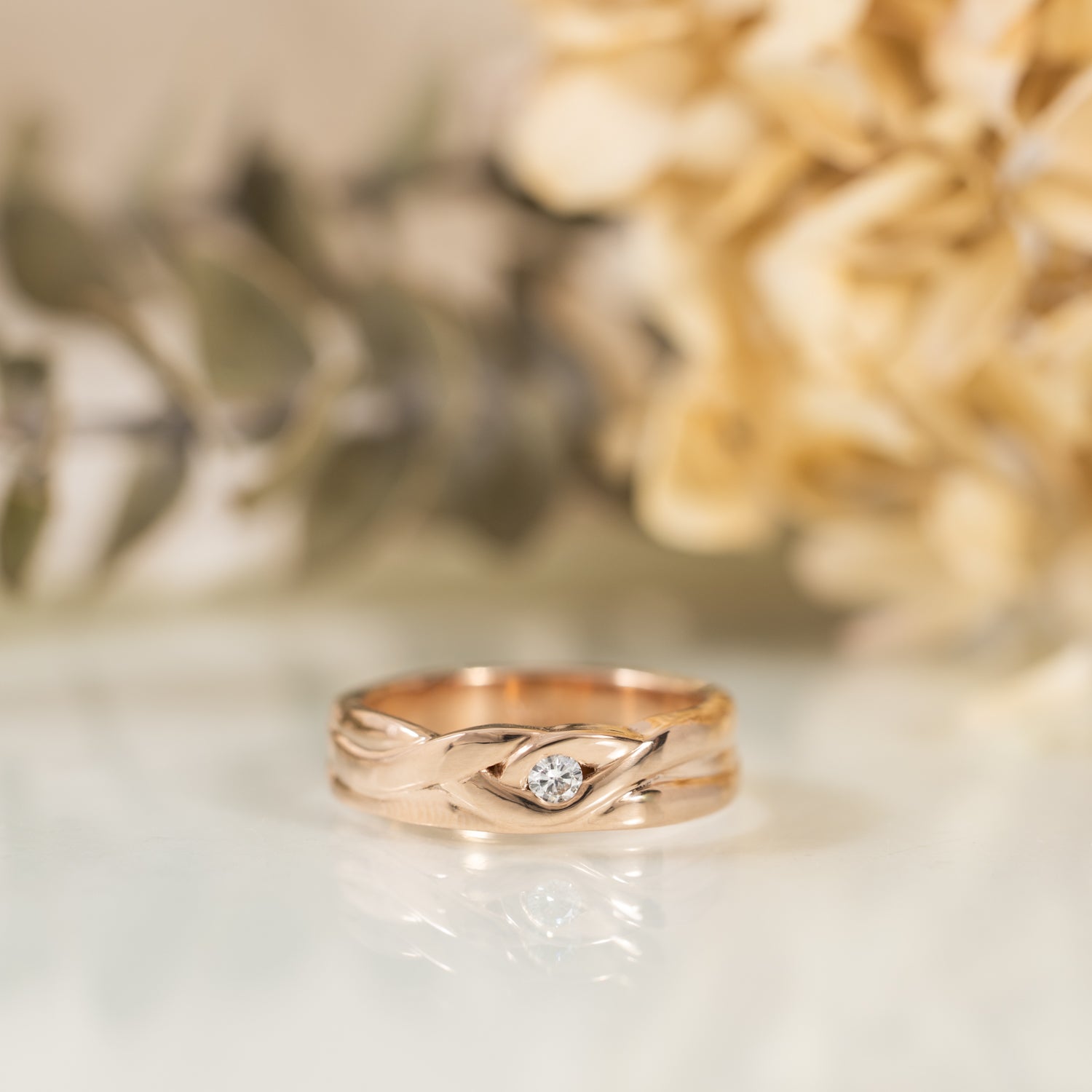 Jess - rose gold diamond ring