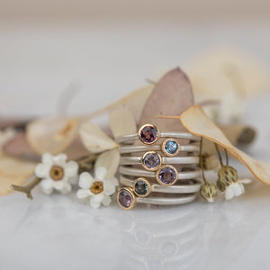 Lavender Spinel stacker ring - Kat Cadegan