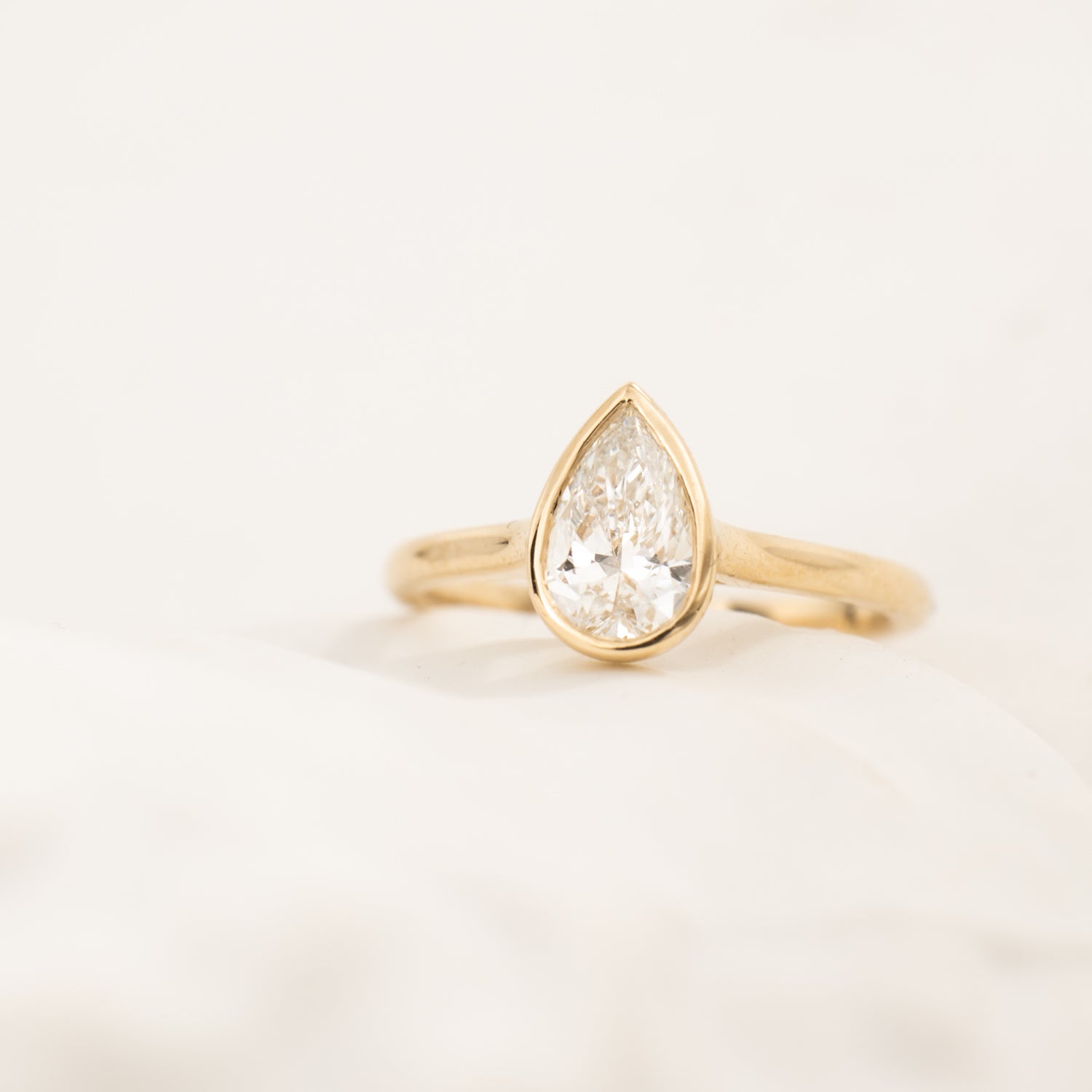 Rosie - Pear Diamond Ring