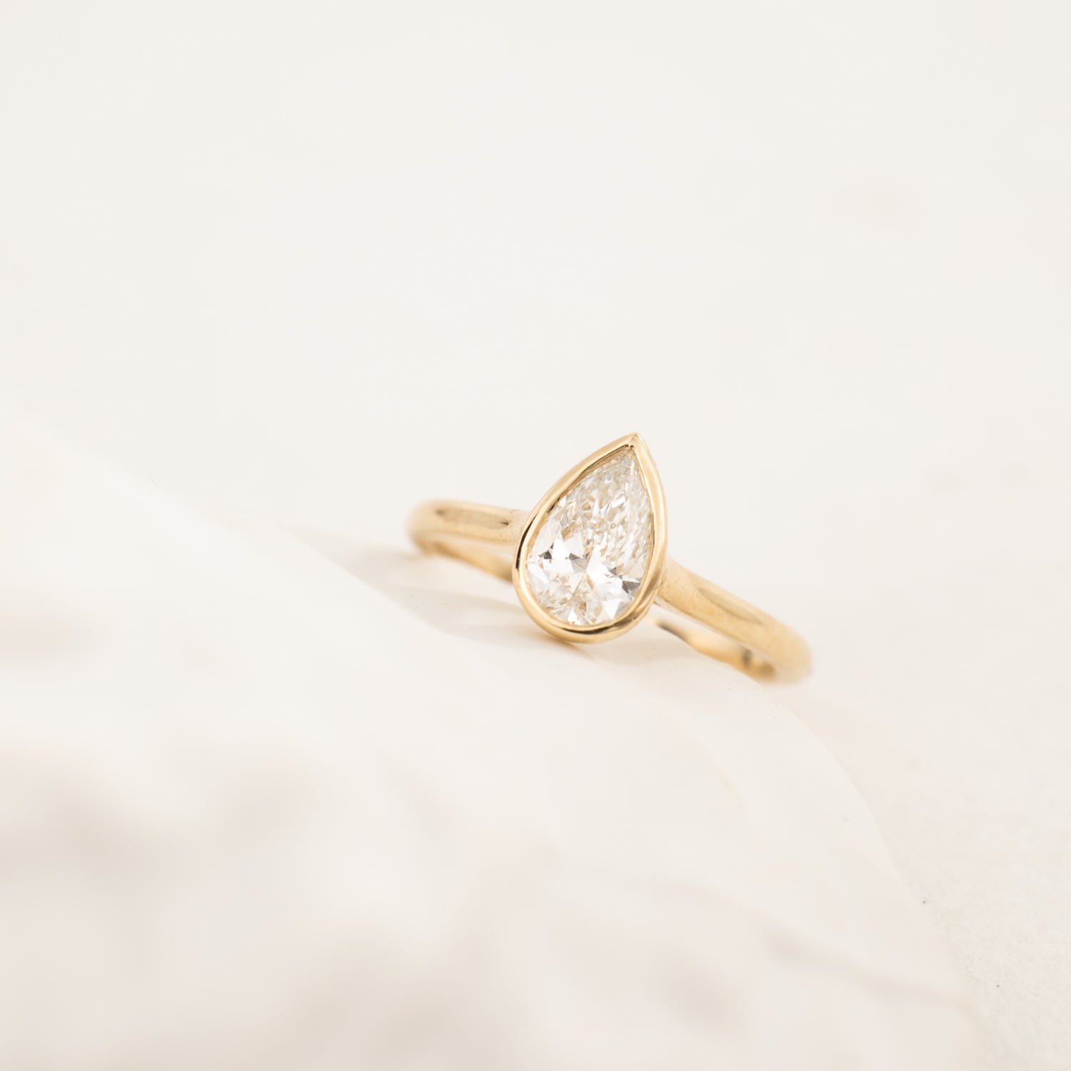 Rosie - Pear Diamond Ring