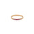 Pink Sapphire 14k Gold Band