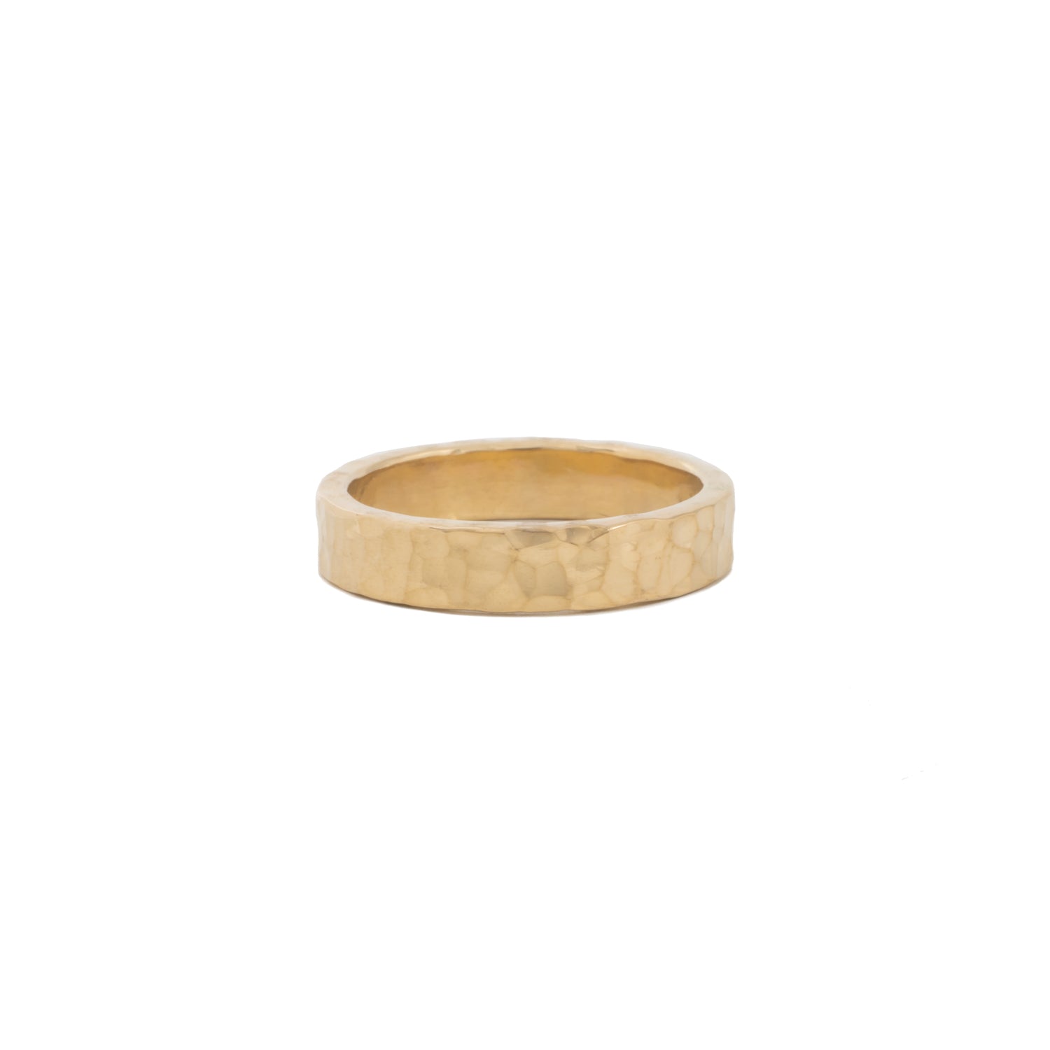 Pebble 4mm Gold Wedding Band - Kat Cadegan Jewellery