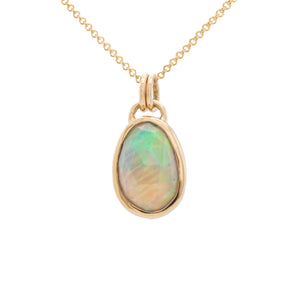 Verena - Welo Opal 14k gold Pendant